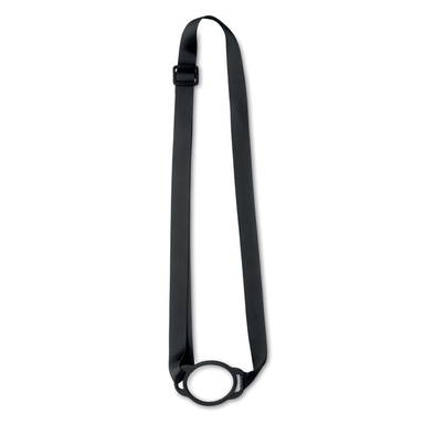 Lanyard met bekerhouder | 20 mm - Zwart