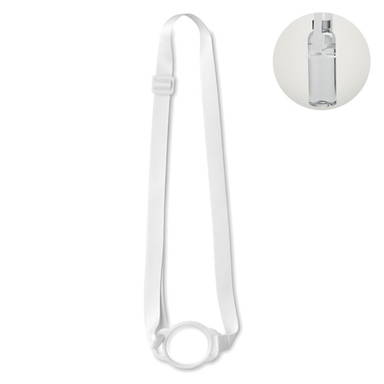 Lanyard met bekerhouder | 20 mm - Wit