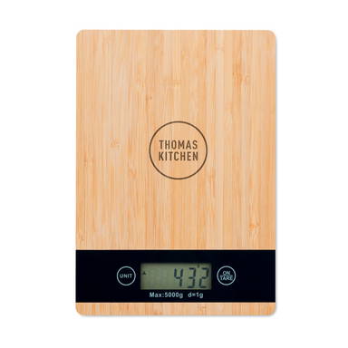 Digitale keukenweegschaal - Hout