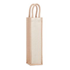 CAMPO DI VINO Sac à vin en jute pour 1 bouteille