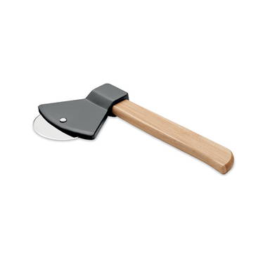 AXE pizzasnijder bamboe handvat - Zwart