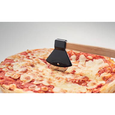 AXE pizzasnijder bamboe handvat - Zwart