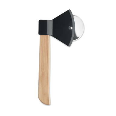 AXE pizzasnijder bamboe handvat - Zwart
