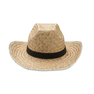 Cowboyhoed van stro - Zwart
