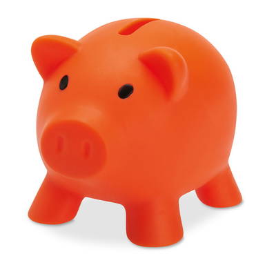 PVC spaarvarken - Oranje