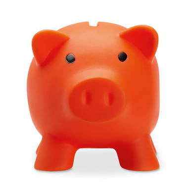 PVC spaarvarken - Oranje