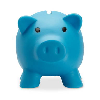 PVC spaarvarken - Turquoise