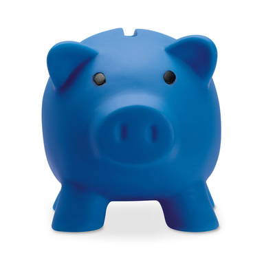 PVC spaarvarken - Blauw