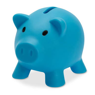 PVC spaarvarken - Turquoise