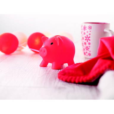 PVC spaarvarken - Rood