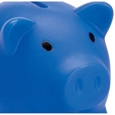 PVC spaarvarken - Blauw