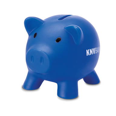 PVC spaarvarken - Blauw