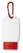 Tube zonnebrandcrème met haak | Factor 25 | 30 ml - Rood
