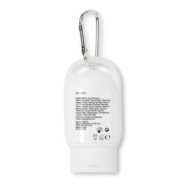 Tube zonnebrandcrème met haak | Factor 25 | 30 ml - Wit