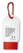 Tube zonnebrandcrème met haak | Factor 25 | 30 ml - Rood