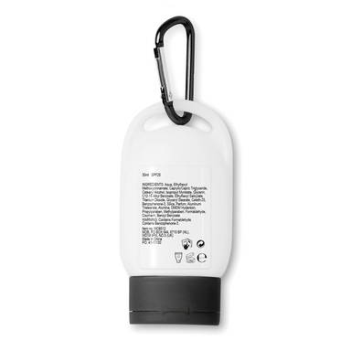 Tube zonnebrandcrème met haak | Factor 25 | 30 ml - Zwart