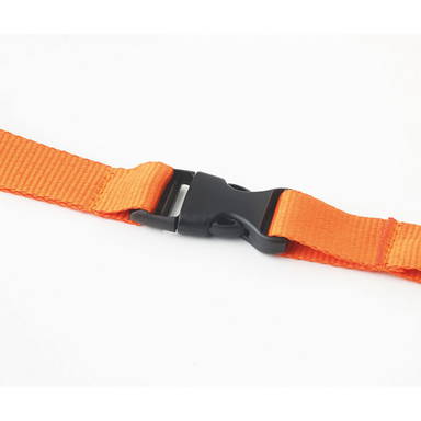 Polyester lanyard met veiligheidssluiting en buckle | 20 mm - Oranje