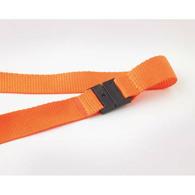 Polyester lanyard met veiligheidssluiting en buckle | 20 mm - Oranje