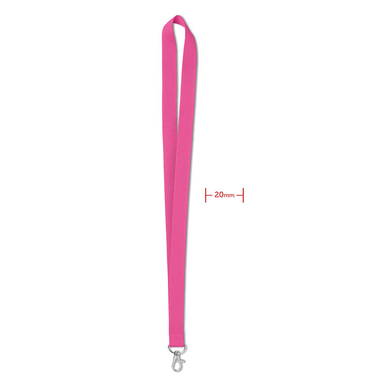 Polyester lanyard | 20 mm - Fuchsia