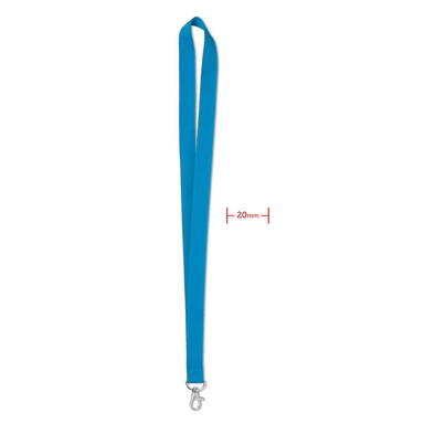 Polyester lanyard | 20 mm - Turquoise