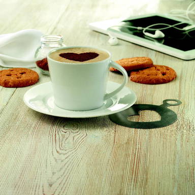 PARIS Cappuccino kop en schotel