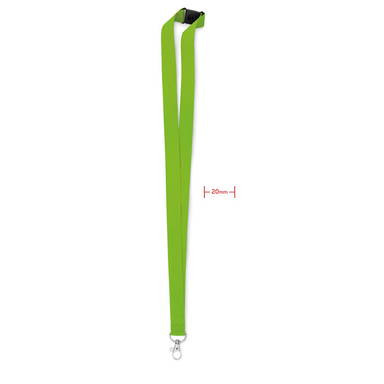 Polyester lanyard met veiligheidssluiting | 20 mm - Limoen