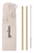 NATURAL STRAW Bamboo rietjes en borstel set