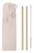 NATURAL STRAW Bamboo rietjes en borstel set