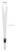 Brede polyester lanyard met veiligheidssluiting en buckle | 25 mm - Wit