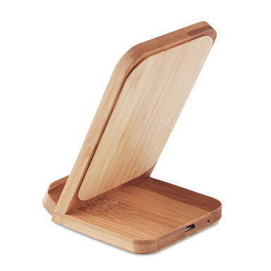 Draadloze bamboe oplaadstation - Hout