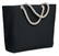 Strandtas met touw handvatten | 220 grams | 55 x 15 x 39 cm - Zwart