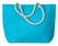 Strandtas met touw handvatten | 220 grams | 55 x 15 x 39 cm - Turquoise