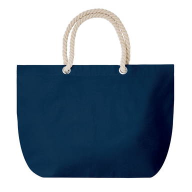 Strandtas met touw handvatten | 220 grams | 55 x 15 x 39 cm - Blauw
