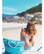 Strandtas met touw handvatten | 220 grams | 55 x 15 x 39 cm - Turquoise