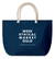Strandtas met touw handvatten | 220 grams | 55 x 15 x 39 cm - Blauw
