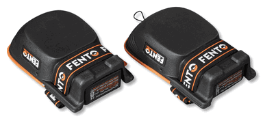 Fento Kniebeschermer Original 060 (NIEUW) (opvolger PRO 200) | Zwart/Oranje | One size
