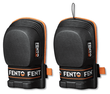 Fento Kniebeschermer Original 060 (NIEUW) (opvolger PRO 200) | Zwart/Oranje | One size