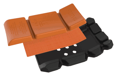 Fento Pocket Been/Kniebeschermer M2 034 (NIEUW) | Zwart/Oranje | One size