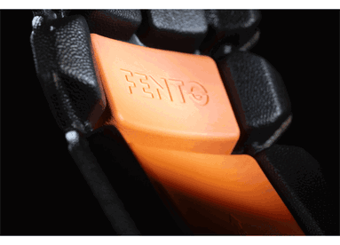Fento Pocket Been/Kniebeschermer M2 034 (NIEUW) | Zwart/Oranje | One size