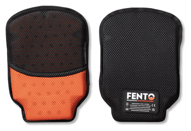 Fento Kniebeschermer Pocket 033 (NIEUW) | Zwart/Oranje | One size