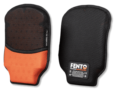Fento Kniebeschermer Pocket 033 (NIEUW) | Zwart/Oranje | One size