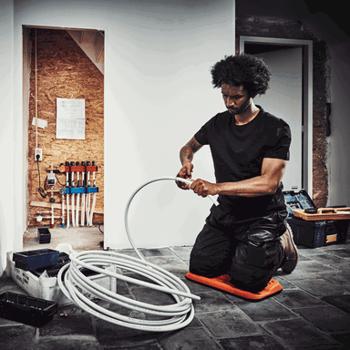 Fento Kniebeschermer Board 085 (NIEUW) | Oranje/Zwart | One size