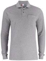 Clique Basic Polo Pocket L/S 028235