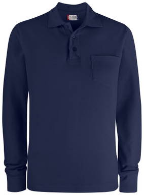 Clique Basic Polo Pocket L/S 028235