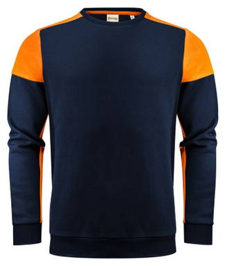 Printer PRIME Prime Crewneck Sweater Unisex 2262071 - Marine/neonoranje
