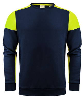Printer PRIME Prime Crewneck Sweater Unisex 2262071 - Marine/neongeel