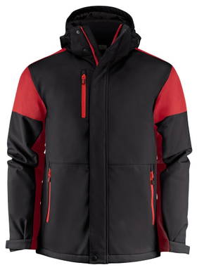 Printer Prime Gevoerde Softshell Jas 2261071 - Zwart/rood
