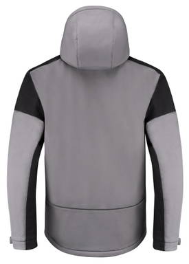 Printer Prime Gevoerde Softshell Jas 2261071 - Staalgrijs/zwart