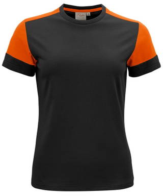 Printer PRIME Prime T-shirt Dames 2264031 - Zwart/oranje