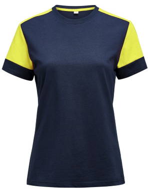 Printer PRIME Prime T-shirt Dames 2264031 - Marine/neongeel
